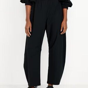 High-Waisted SleekTech Barrel Ankle Pants
